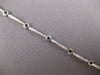 2.30CT DIAMOND & AAA EMERALD 14KT WHITE GOLD 3D ROUND BEZEL LOVE TENNIS BRACELET
