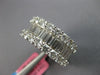 LARGE 7.18CT DIAMOND 18K WHITE GOLD 3D ROUND & BAGUETTE WEDDING ANNIVERSARY RING