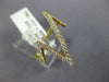 ESTATE WIDE .43CT DIAMOND 18KT YELLOW GOLD 3D CLASSIC ZIG ZAG FUN RING