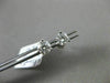 ESTATE .56CT DIAMOND 14KT WHITE GOLD CLASSIC 3D 3 PRONG SOLITAIRE STUD EARRINGS
