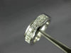 WIDE .84CT DIAMOND 14K WHITE GOLD 3D PRINCESS TWO ROW INVISIBLE ANNIVERSARY RING
