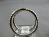 ESTATE LARGE .58CT DIAMOND 18KT WHITE GOLD CRISS CROSS WEDDING ANNIVERSARY RING