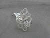 ANTIQUE WIDE MASSIVE FILIGREE 1.52CTW DIAMOND 14KT WHITE GOLD RING ONE OF A KIND