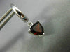 ESTATE 2.48CT AAA GARNET 14KT WHITE GOLD 3D TRILLION HANGING HUGGIE EARRINGS