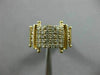 ESTATE .40CT DIAMOND 14KT YELLOW GOLD 3D CLASSIC PAVE MULTI ROW ANNIVERSARY RING