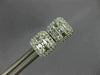 .54CT DIAMOND 18KT WHITE GOLD 3D ROUND & BAGUETTE CLUSTER SQUARE STUD EARRINGS