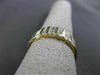 ESTATE WIDE .85CT BAGUETTE & ROUND DIAMOND 14K YELLOW GOLD ANNIVERSARY RING 3821