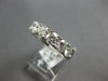 LARGE 2.0CT DIAMOND 14KT WHITE GOLD 7 STONE COMFORT FIT WEDDING ANNIVERSARY RING