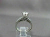 ESTATE 1.24CT DIAMOND 14KT WHITE GOLD SOLITAIRE CHANNEL SET ENGAGEMENT RING 1547