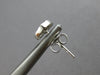ESTATE SMALL .10CT DIAMOND 14KT WHITE GOLD CLASSIC OPEN HEART LOVE STUD EARRINGS