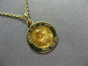ESTATE SMALL 14KT YELLOW GOLD SACRED HEART OF MARY PRAY FOR US PENDANT #25003