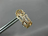 ESTATE .18CT ROUND DIAMOND 14KT ROSE GOLD 3D CLASSIC BAMBOO CLIP ON EARRINGS
