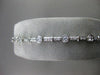 ANTIQUE 1.55CT DIAMOND 14KT WHITE GOLD BEZEL LINK TENNIS BRACELET 7.25 INCH #116