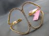 EXTRA LARGE 2.77CT DIAMOND 18KT ROSE GOLD DOUBLE TEAR DROP LOVE BANGLE BRACELET