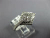 ESTATE .40CT DIAMOND 18KT WHITE GOLD MULTI ROW 3D BELT SNAKE RING