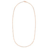 ESTATE 14KT ROSE GOLD 3D CLASSIC 1.5MM OVAL LINK CHAIN NECKLACE