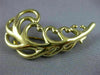 ESTATE LARGE TIFFANY & CO. 18K YELLOW GOLD CLASSIC FEATHER LEAF BROOCH PIN 26542