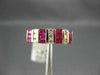 ESTATE 1.24CT DIAMOND & AAA RUBY 14KT YELLOW GOLD 3D CLASSIC ANNIVERSARY RING