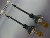 ANTIQUE LARGE 9.15CT OLD MINE DIAMOND & MULTI GEM 14K 2TONE GOLD FLOWER EARRINGS