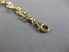 ESTATE LONG .65CT DIAMOND 14KT YELLOW GOLD CLASSIC OVAL LOVE KNOT LINK BRACELET