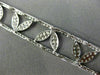 ESTATE WIDE 1.60CT ROUND DIAMOND 14KT WHITE GOLD 3D MULTI LEAF TENNIS BRACELET