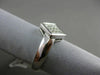 ESTATE .86CT PRINCESS DIAMOND 18KT WHITE GOLD 3D SQUARE INVISIBLE PROMISE RING