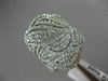ESTATE EXTRA LARGE 2.03CT DIAMOND 18KT WHITE GOLD 3D MULTI LEAF ANNIVERSARY RING