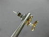 ESTATE .27CT DIAMOND 18KT WHITE & ROSE GOLD 3D FLOWER SOLITAIRE HANGING EARRINGS