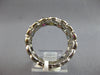 LARGE 2.98CT DIAMOND & AAA MULTI COLOR SAPPHIRE 14KT WHITE GOLD 3 ROW BEZEL RING