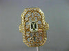 ESTATE LARGE 1.63CT FANCY YELLOW DIAMOND 18KT ROSE GOLD OCTOGAN ENGAGEMENT RING
