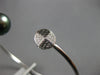 .12CT WHITE & BLACK DIAMOND & TAHITIAN PEARL 18KT WHITE GOLD 3D BANGLE BRACELET