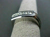 ESTATE .65CT DIAMOND 14KT WHITE GOLD CHANEL SET ANNIVERSARY WEDDING RING #1314