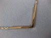 ESTATE .33CT DIAMOND 18KT ROSE GOLD 3D CLASSIC V SHAPE LOVE NECKLACE
