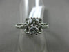 ESTATE WIDE .59CT DIAMOND 14KT WHITE GOLD 3D 2 STONE INFINITY FILIGREE LOVE RING
