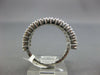 ESTATE WIDE .95CT DIAMOND 14KT WHITE GOLD 3D FLEXIBLE CRISS CROSS LOVE RING