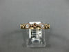 ESTATE .36CT DIAMOND 14KT ROSE GOLD 3D FLOWER FILIGREE MILGRAIN ANNIVERSARY RING