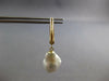 LARGE AAA SOUTH SEA PEARL 14KT YELLOW GOLD 3D CLASSIC LEVERBACK HANGING EARRINGS
