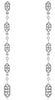 .40CT DIAMOND 14KT WHITE GOLD FILIGREE HEXAGON BY THE YARD FUN HANGING EARRINGS