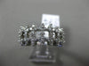 ESTATE WIDE .55CT DIAMOND 14K WHITE GOLD 3D TWO CROSS WEDDING ANNIVERSARY RING