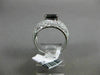 ESTATE WIDE 2.75CT WHITE & OVAL BLACK DIAMOND 14KT WHITE GOLD 3D ENGAGEMENT RING