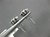 ESTATE .25CT DIAMOND 14KT WHITE GOLD FLOWER BEZEL FUN STUD EARRINGS