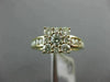 LARGE 1.54CT ROUND DIAMOND & AAA SAPPHIRE 14K YELLOW GOLD 3D ENGAGEMENT RING SET