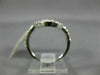 ESTATE LARGE .23CT DIAMOND 14KT WHITE GOLD 3D DOUBLE SWIRL FRIENDSHIP FUN RING