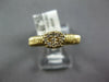 ESTATE .20CT DIAMOND 14KT YELLOW GOLD 3D CLASSIC OVAL PAVE FUN RING
