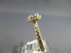ESTATE .26CT DIAMOND 14KT YELLOW GOLD ROUND CLUSTER INVISIBLE OVAL HALO FUN RING