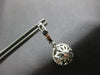 LARGE 2.42CT DIAMOND 14KT WHITE GOLD CIRCULAR DOME SHAPE HUGGIE HANGING EARRINGS