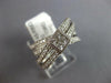 LARGE .97CT DIAMOND 18K WHITE GOLD ROUND & PRINCESS MULTI ROW INFINITY LOVE RING