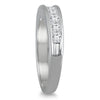 1.0CT DIAMOND 14KT WHITE GOLD 3D PRINCESS CHANNEL SEMI ETERNITY ANNIVERSARY RING