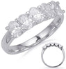 .75CT DIAMOND 14KT WHITE GOLD CLASSIC 5 STONE OVAL SHARED PRONG ANNIVERSARY RING