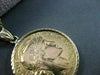 France 20 francs 1913 14K & 22K GOLD COIN WITH FRAME AND CHAIN BEAUTIFUL! #22303
